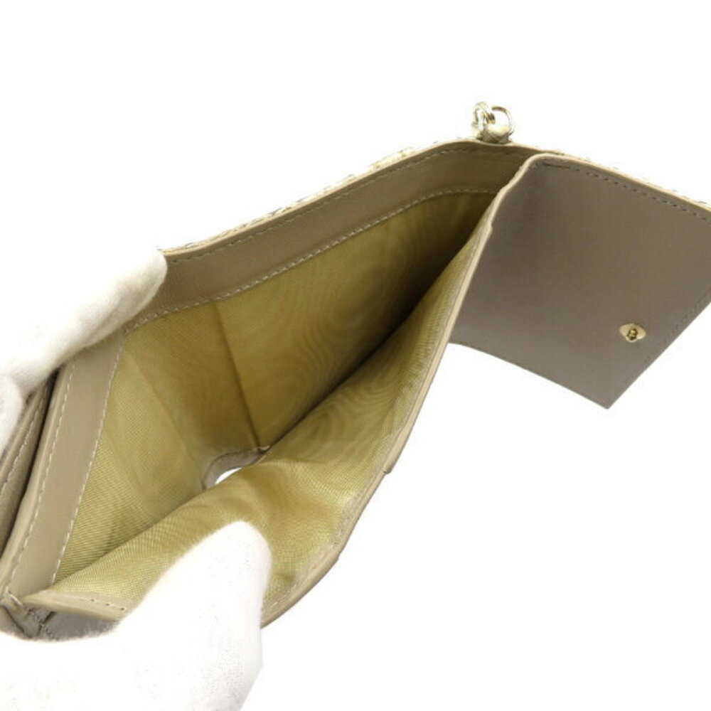 Christian Dior Cites python leather tri fold wall… - image 5